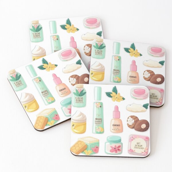 Item preview, cute skincare sticker set - skincare stickers designed and sold by dreamwish.