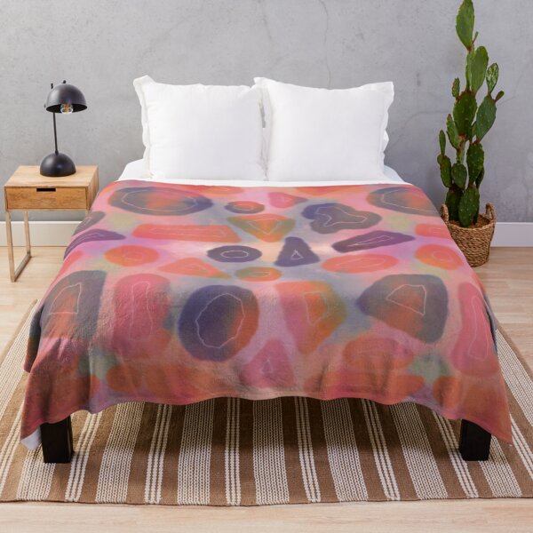 Item preview, Tie and dye Random shapes pink orange abstract seamless pattern designed and sold by chuckletuckle.