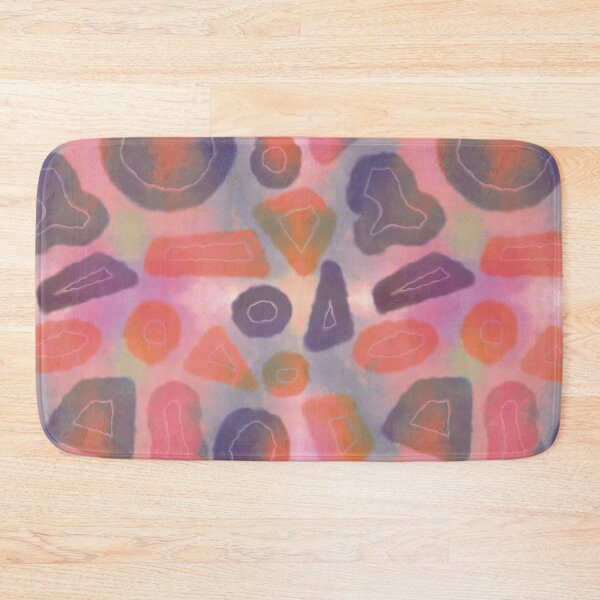 Item preview, Tie and dye Random shapes pink orange abstract seamless pattern designed and sold by chuckletuckle.