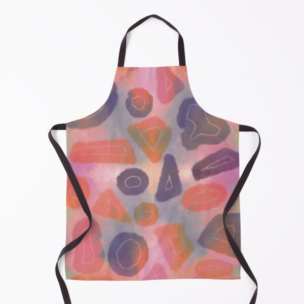 Item preview, Tie and dye Random shapes pink orange abstract seamless pattern designed and sold by chuckletuckle.