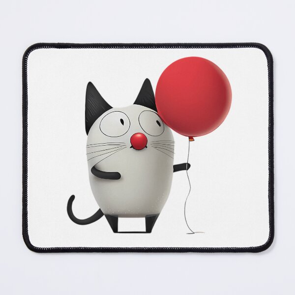 Item preview, Red Nose Day Cartoon Cat designed and sold by MTJ-Mushrooms.