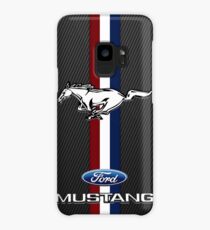 Ford Mustang Black carbon Case/Skin for Samsung Galaxy
