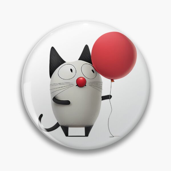 Item preview, Red Nose Day Cartoon Cat designed and sold by MTJ-Mushrooms.