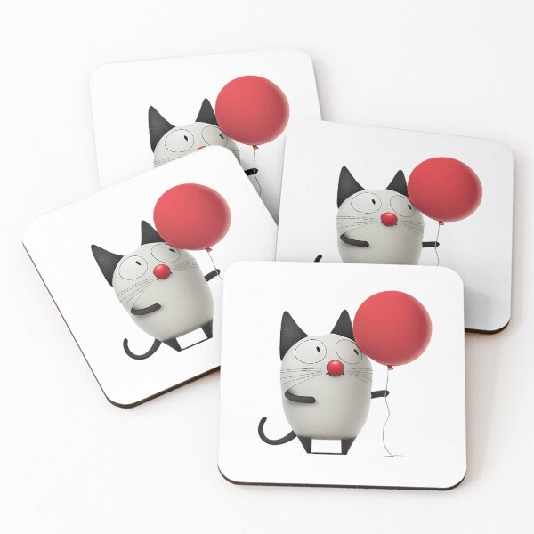 Item preview, Red Nose Day Cartoon Cat designed and sold by MTJ-Mushrooms.