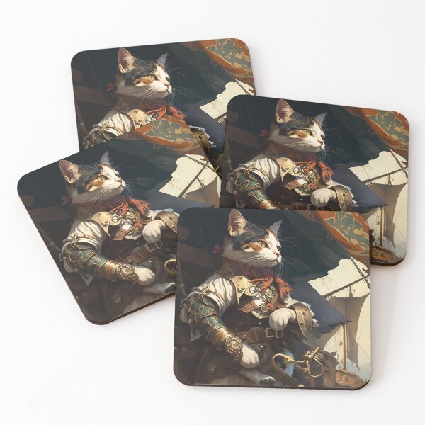 Item preview, A mischievous calico cat designed and sold by Left-Hand-Tree.