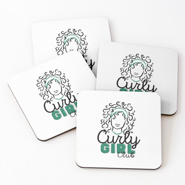 Item preview, Curly Girl Club (Green) designed and sold by Curly-Cuties.