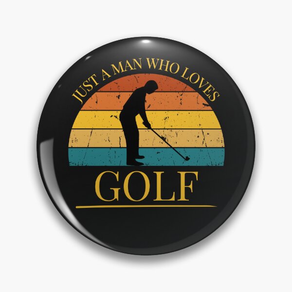 Item preview, Golf Just a Man Who Loves Golf  Retro Sunset designed and sold by FreeMind-Design.