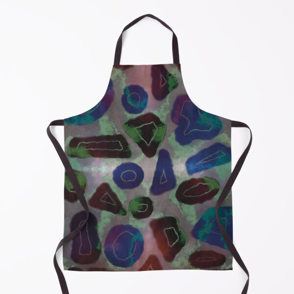 Item preview, Random geometric shapes luminous abstract seamless pattern designed and sold by chuckletuckle.