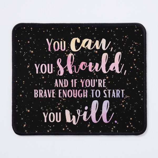 Item preview, Stephen King Quote On Writing - Brave Enough to Start designed and sold by humnoo.