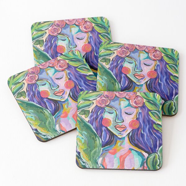 Item preview, portrait abstract painting designed and sold by artbysarana.