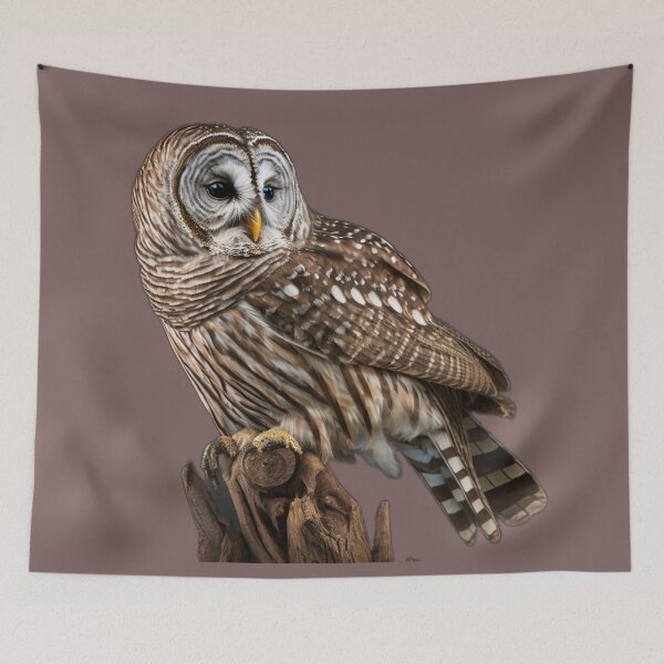 Item preview, Barred Owl Portrait  designed and sold by PharaohofSedona.