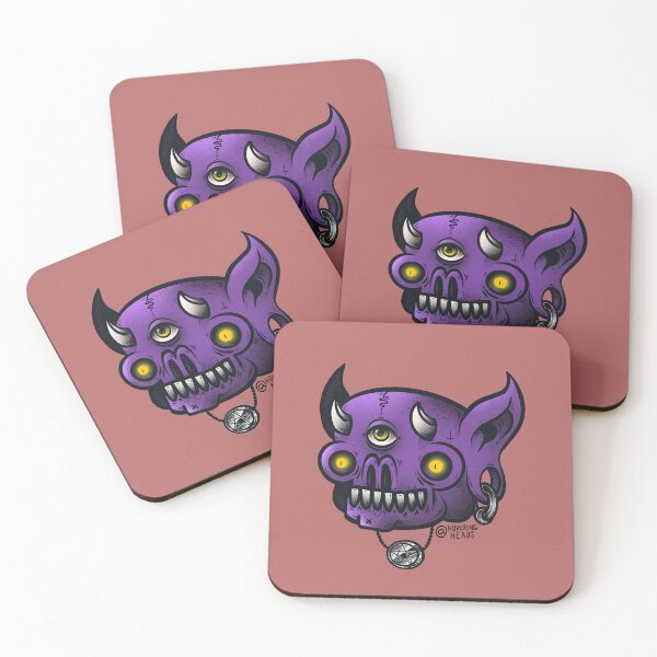 Item preview, Hovering Purple Demon Head designed and sold by HoveringHeads.