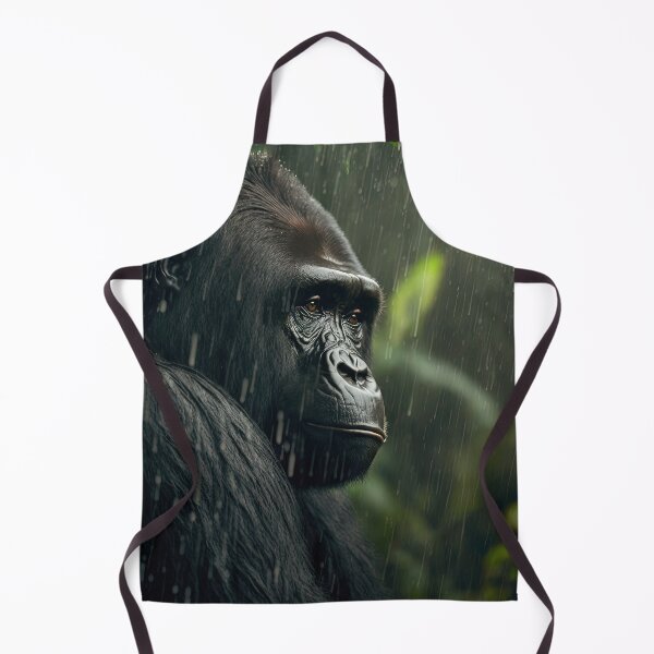 Item preview, Gorilla in Rainforest Raining in Jungle Art designed and sold by ImageVortex.