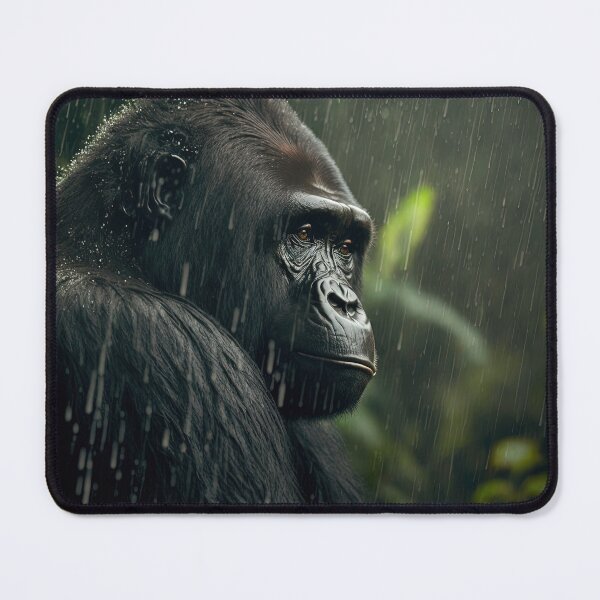 Item preview, Gorilla in Rainforest Raining in Jungle Art designed and sold by ImageVortex.