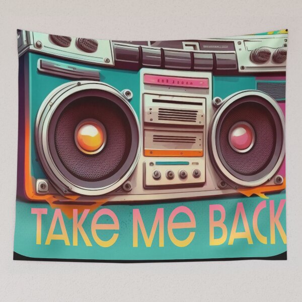 Item preview, Take Me Back | Nostalgia Boombox for the 80s and 90s designed and sold by TheJadeCat.