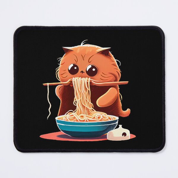 Item preview, Funny Cute Cat Eating Spaghetti Meme designed and sold by Print Epic.