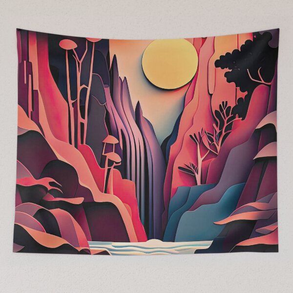 Item preview, Exotic Canyon at Sunset designed and sold by PearBird.