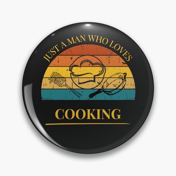 Item preview, Cooking Just a Man Who Loves Cooking Retro Sunset designed and sold by FreeMind-Design.