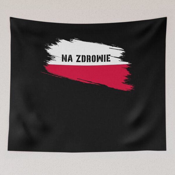 Item preview, Patriotic Flag of Poland With Saying Na Zdrowie designed and sold by art-by-daniel.