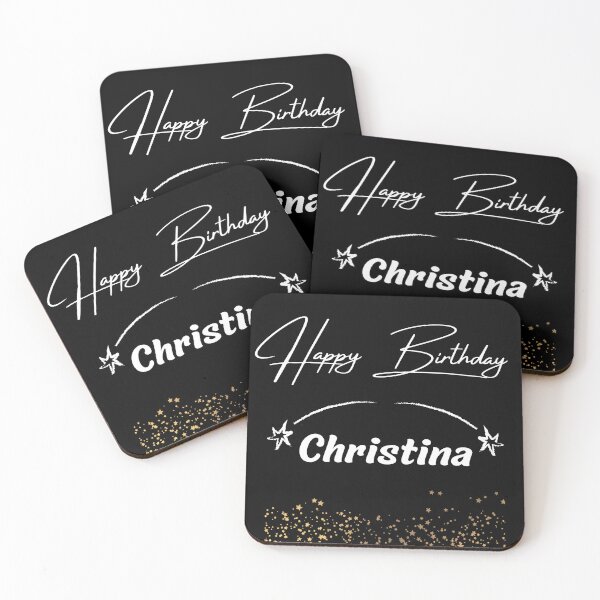 Item preview, Happy Birthday Christina designed and sold by KMRmerchDesigns.