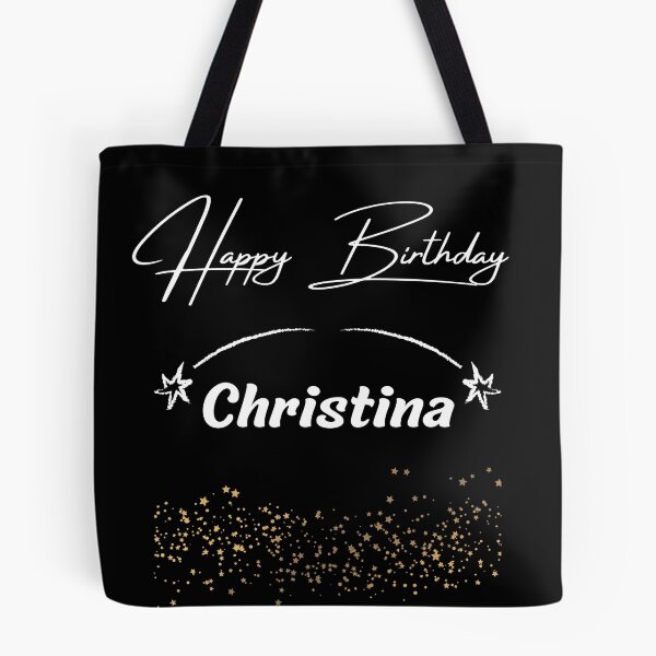 Aperçu de l'œuvre Joyeux anniversaire Christine créée et vendue par KMRmerchDesigns.