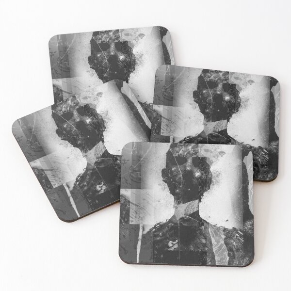 Item preview, grunge collage grayscale smokey figure designed and sold by vipervalen.