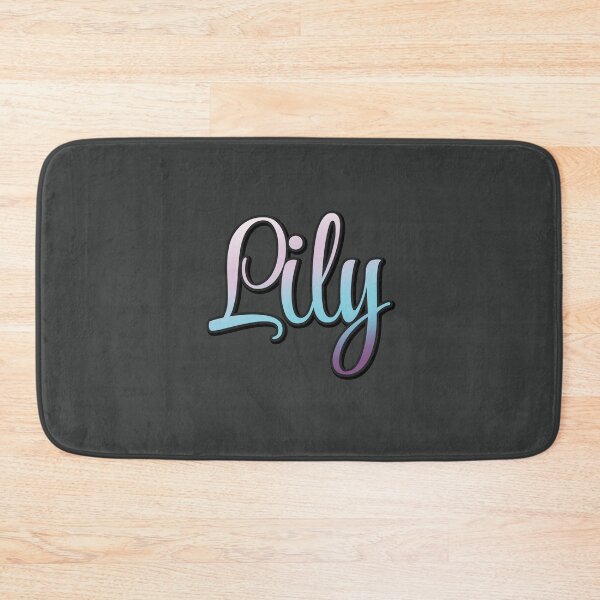 Item preview, Pretty Script Lily Tyographic Name in Cool Colors designed and sold by AloraDawnEve.