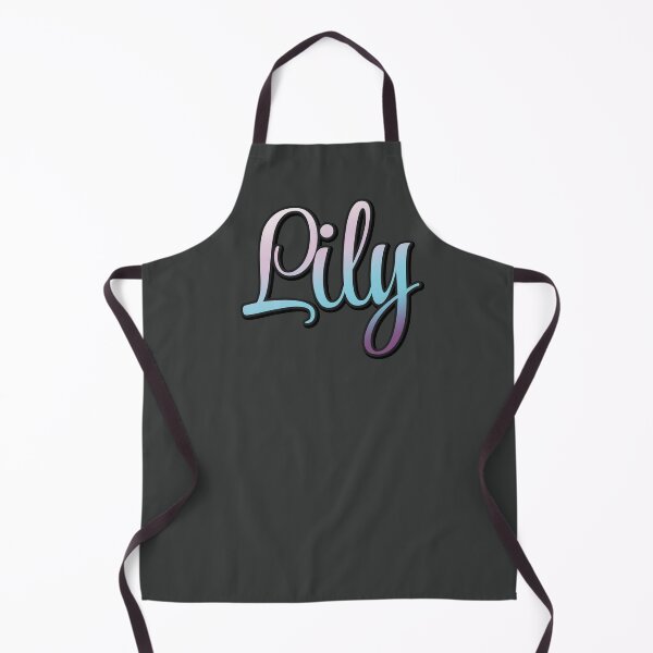 Item preview, Pretty Script Lily Tyographic Name in Cool Colors designed and sold by AloraDawnEve.