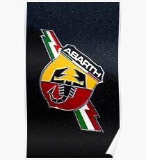 Fiat 500 Abarth Logo Poster