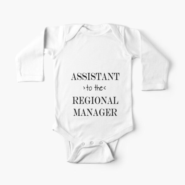 Assistant (to the) Regional Manager Long Sleeve Baby One-Piece