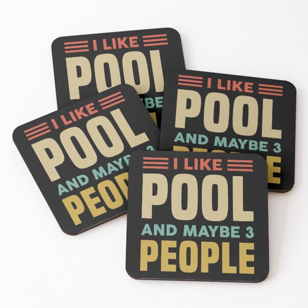 Item preview, I Like Pool & Maybe Like 3 People - Funny Pool Player designed and sold by T-shirt For You.