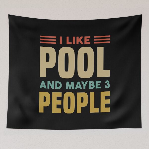 Item preview, I Like Pool & Maybe Like 3 People - Funny Pool Player designed and sold by T-shirt For You.