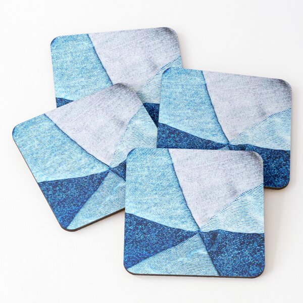 Item preview, Denim patch triangles designed and sold by Aquila Light Pictures.