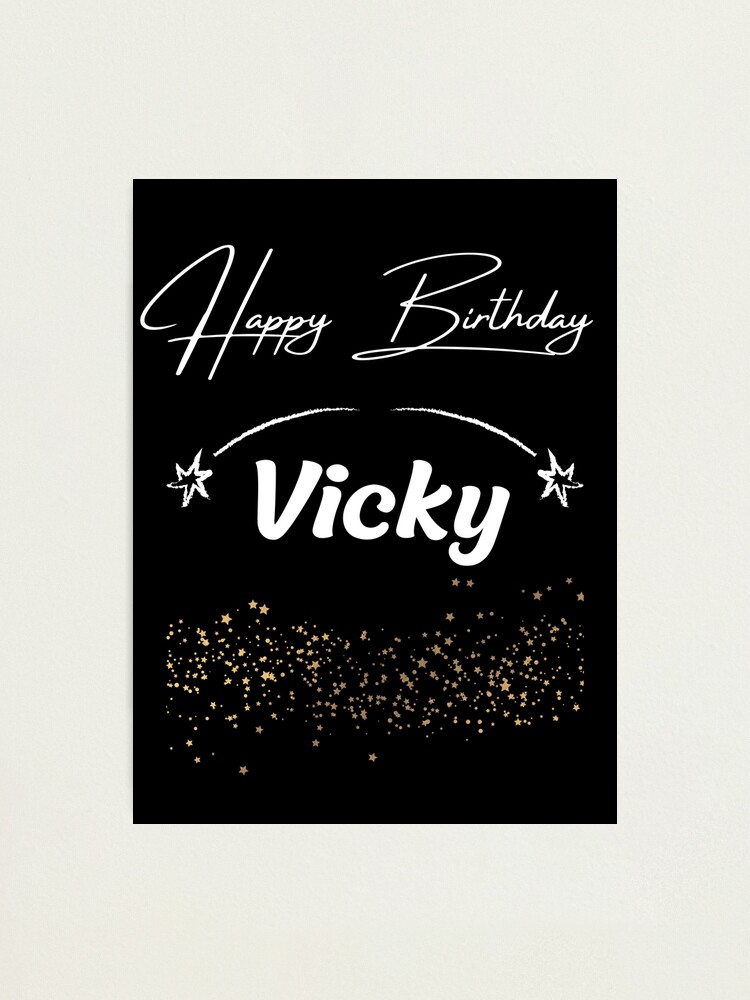 Vicky - Animated Happy Birthday Cake GIF Image for WhatsApp — Download on  Funimada.com
