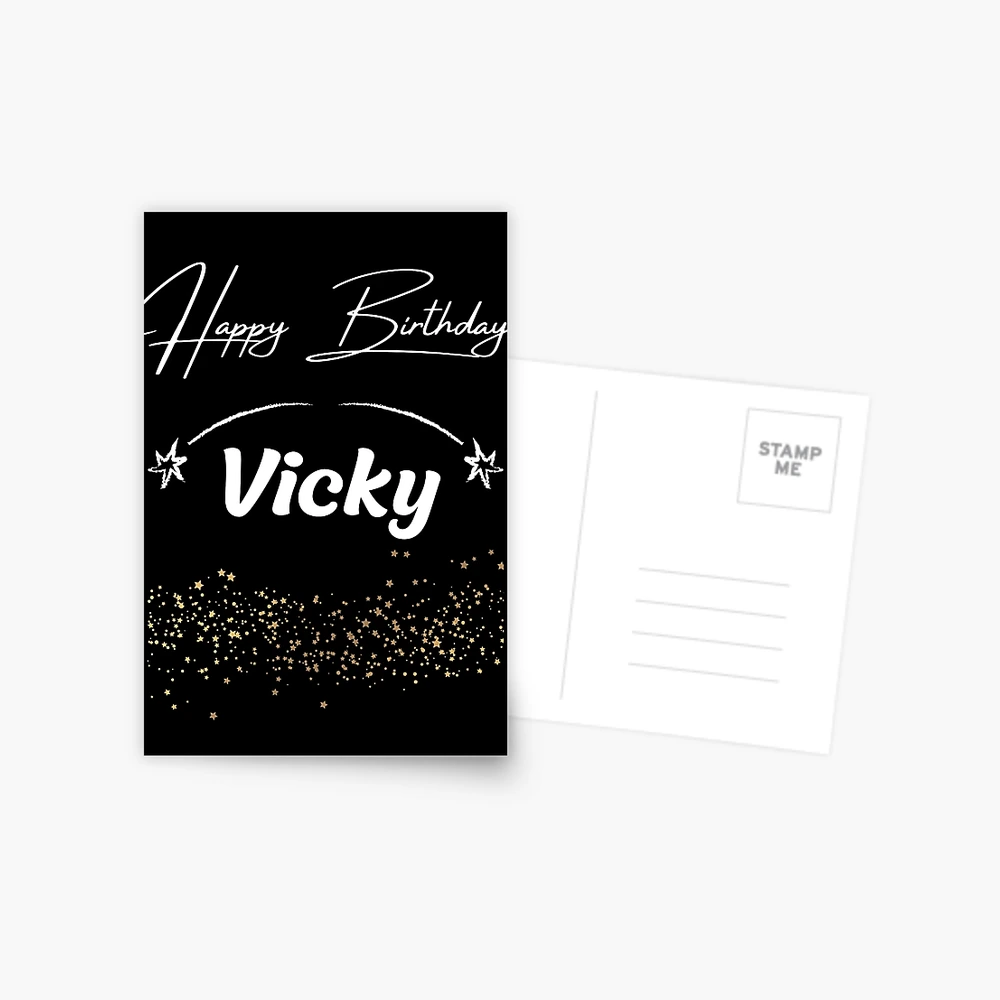 Postal for Sale con la obra «feliz cumpleaños vicky» de KMRmerchDesigns