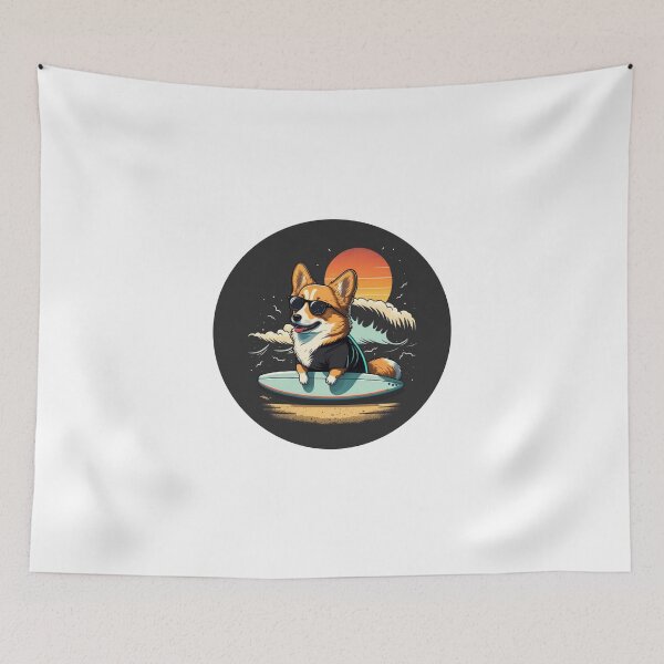Item preview, sunset corgi designed and sold by livamedesign.