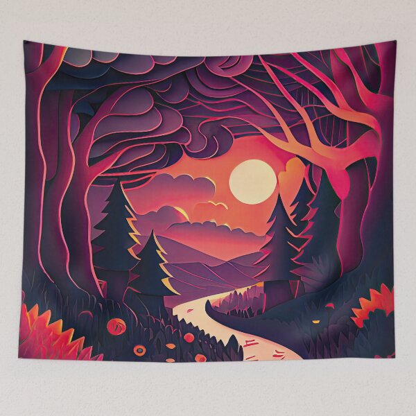 Item preview, Path through the Woods at Sunset designed and sold by PearBird.