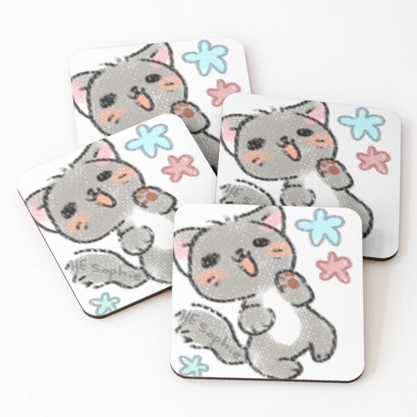 Item preview, Happy grey cat  designed and sold by Sohhhe.