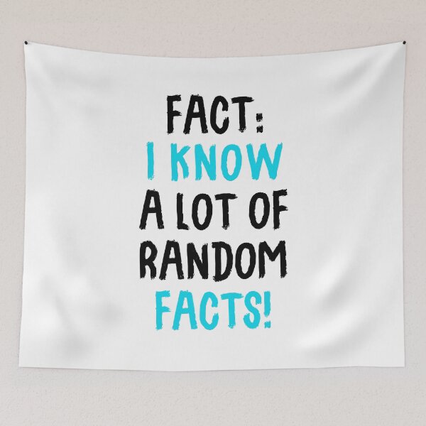 Item preview, Fact: I Know A Lot Of Random Facts! designed and sold by T-shirt For You.