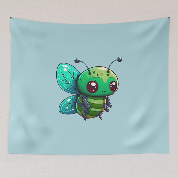 Item preview, Cute Green Insect Fly Buzzing Beauty designed and sold by ultra-cute.