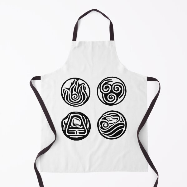Item preview, Water, earth, fire, air avatar symbols designed and sold by OneUpArtDesigns.