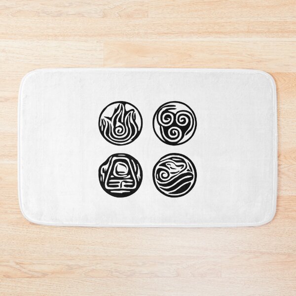 Item preview, Water, earth, fire, air avatar symbols designed and sold by OneUpArtDesigns.