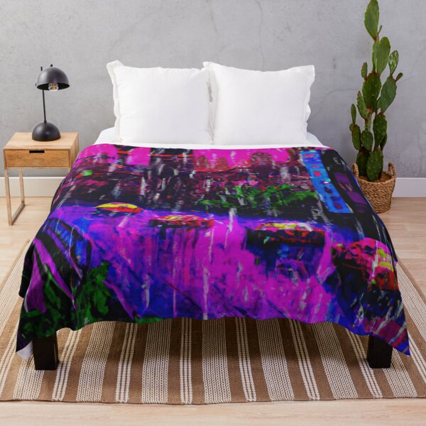 Item preview, Vintage Rainy Cyberpunk City Art | Dystopify designed and sold by Dystopify.