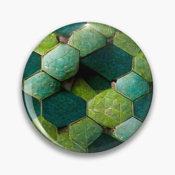 Item preview, Green Hexagon Scales Repeating Pattern designed and sold by chamlogic.