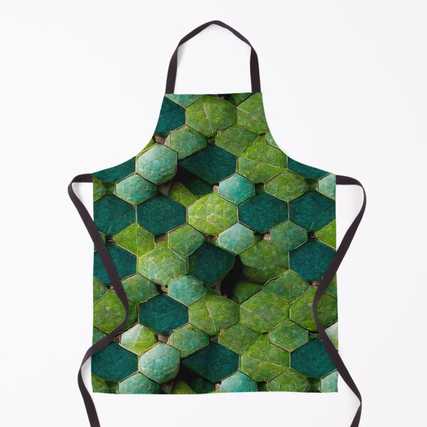 Item preview, Green Hexagon Scales Repeating Pattern designed and sold by chamlogic.