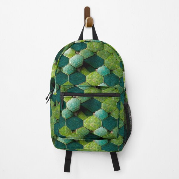 Item preview, Green Hexagon Scales Repeating Pattern designed and sold by chamlogic.
