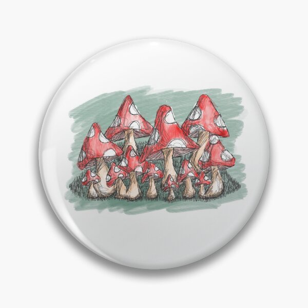 Item preview, sketchy watercolor mushrooms designed and sold by ggradar.
