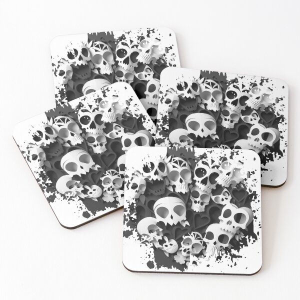 Aperçu de l'œuvre Digital Skull and Heart Design créée et vendue par scollum.