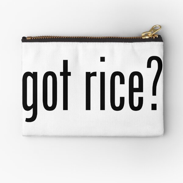 Got Rice Filipino Food Humor by AiReal Apparel Zipper Pouch