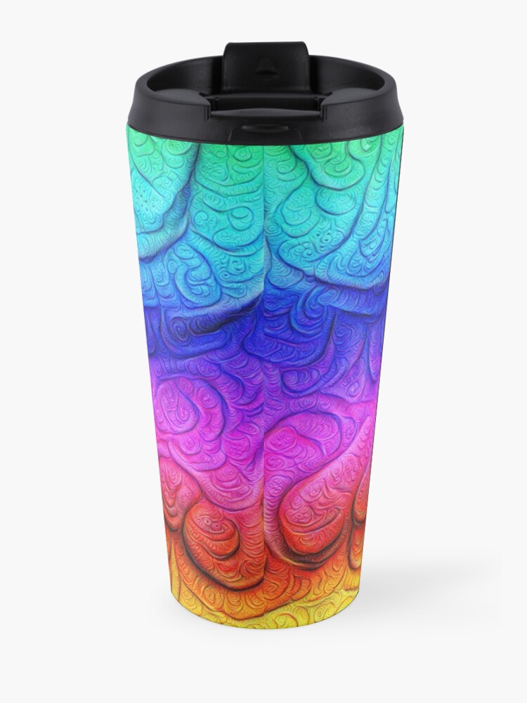 Alternate view of Color Foam levels #DeepDream Travel Mug